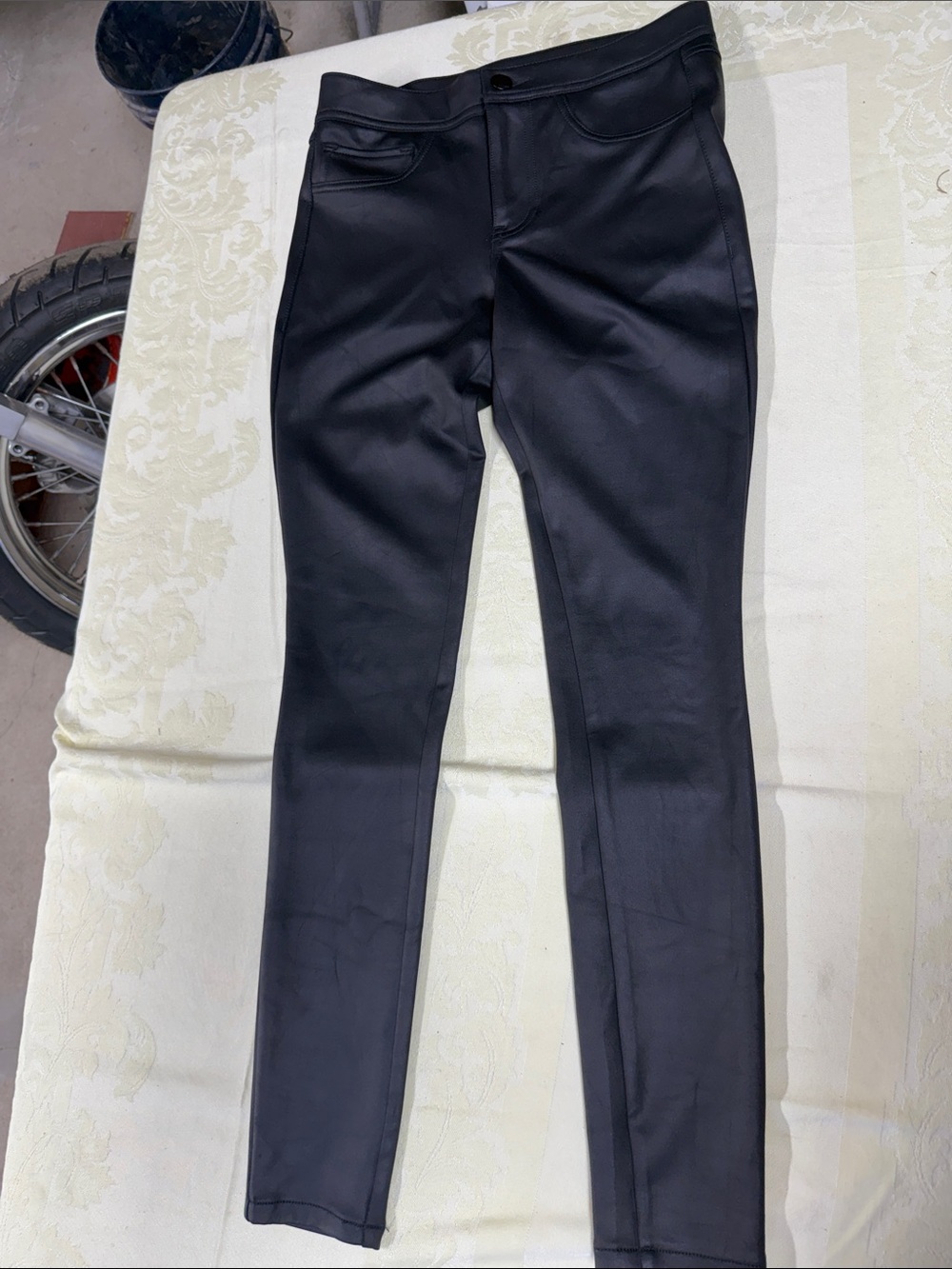 Express Black Faux Leather Leggings